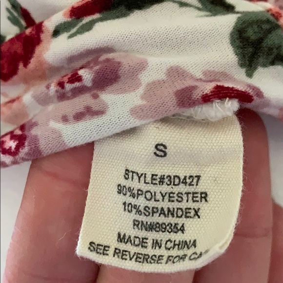 No comment floral bodysuit snap bottom - Picture 7 of 7